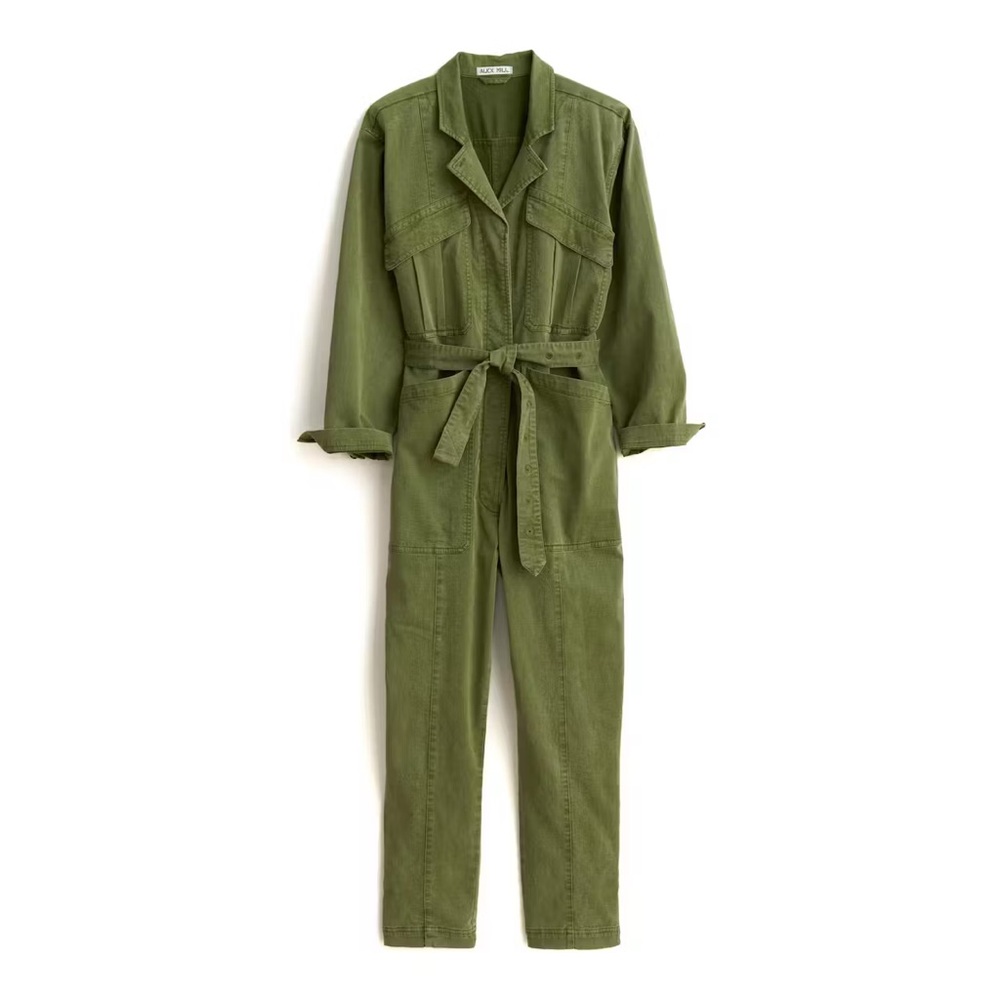 ALEX MILL Women's Expedition Jumpsuit in Washed Twill, Size XXL